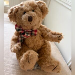 Browning Tan Teddy Bear with Plaid Bow